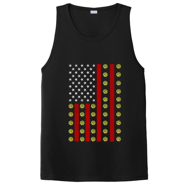 Patriotic Pickleball Player Us Flag Pickleball 4th Of July Gift PosiCharge Competitor Tank