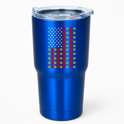 Patriotic Pickleball Player Us Flag Pickleball 4th Of July Gift Tumbler