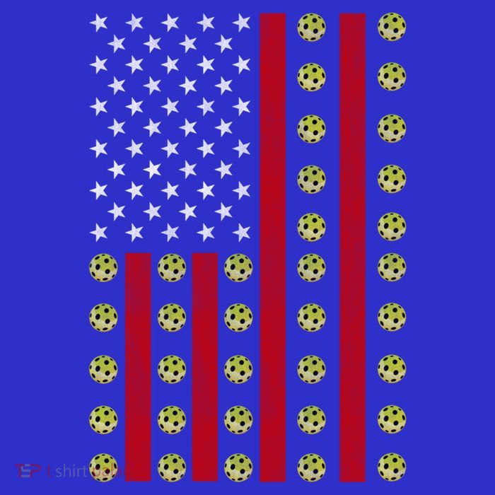 Patriotic Pickleball Player Us Flag Pickleball 4th Of July Gift Magnet