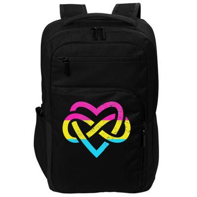 Pan Poly Proud Polyamory Pride Infinity Pansexual Distressed Impact Tech Backpack