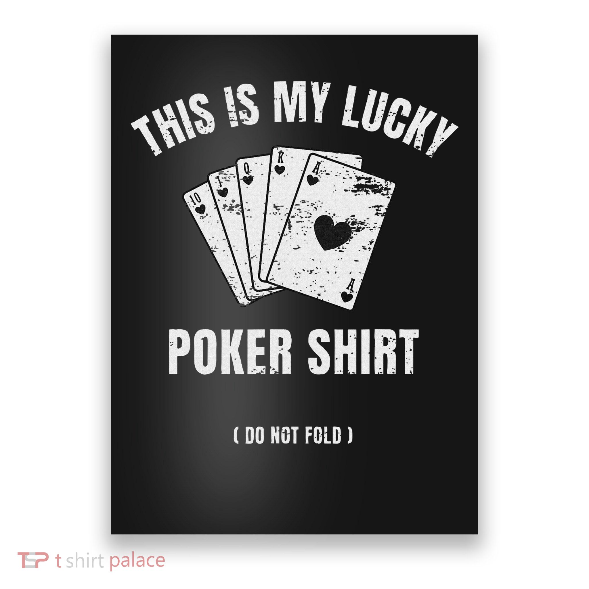 Poker Player Poker Cards Game Luck Poster