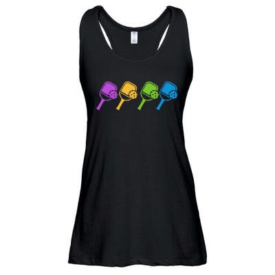 Pickleball Player Paddleball Sport And Pickleball Ladies Essential Flowy Tank