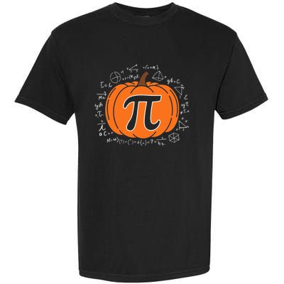 Pumpkin Pi Pie Math Teacher Funny Halloween Thanksgiving Garment-Dyed Heavyweight T-Shirt