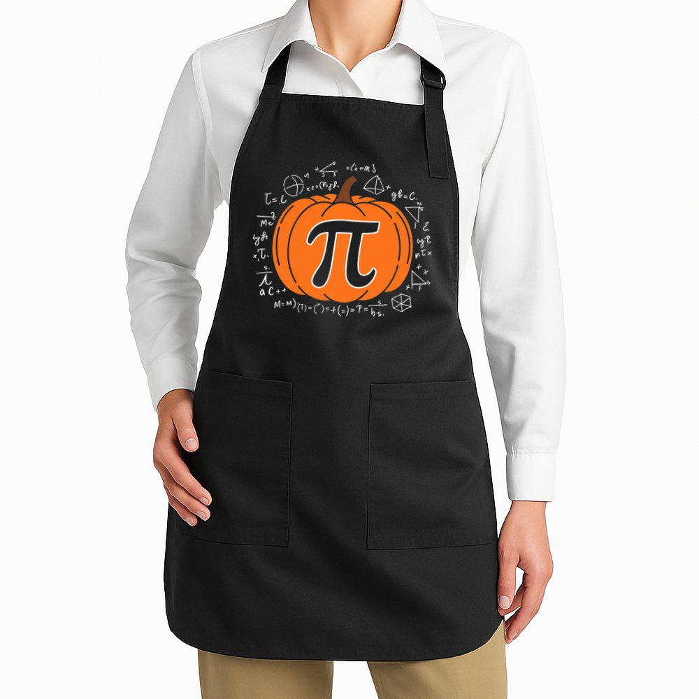 Pumpkin Pi Pie Math Teacher Funny Halloween Thanksgiving Apron