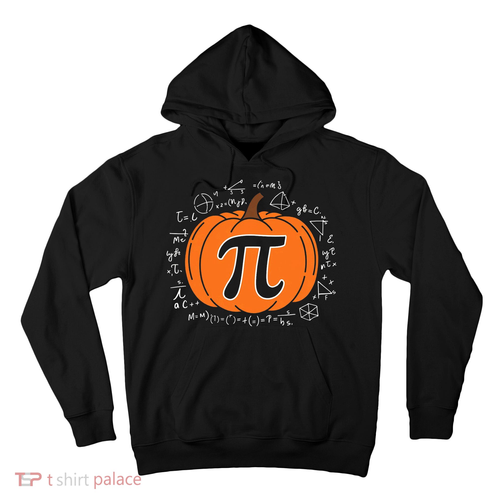 Pumpkin Pi Pie Math Teacher Funny Halloween Thanksgiving Tall Hoodie