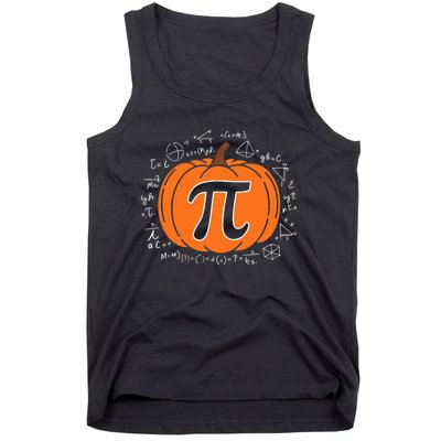 Pumpkin Pi Pie Math Teacher Funny Halloween Thanksgiving Tank Top