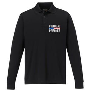 Political Prisoner Performance Long Sleeve Polo