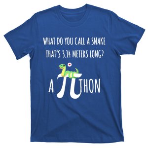 Python Pithon Pi Symbol Funny Math Teacher Science Tech Guy Cute Gift T-Shirt