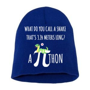 Python Pithon Pi Symbol Funny Math Teacher Science Tech Guy Cute Gift Short Acrylic Beanie