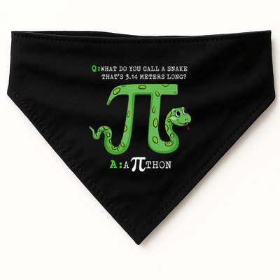 Python Pithon Pi Symbol Funny Math Teacher Pi Day Gift USA-Made Doggie Bandana