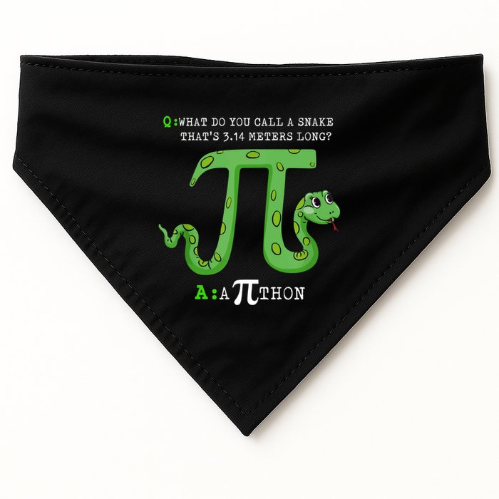Python Pithon Pi Symbol Funny Math Teacher Pi Day Gift USA-Made Doggie Bandana