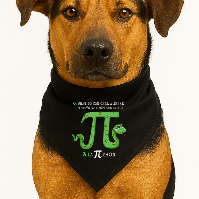 Python Pithon Pi Symbol Funny Math Teacher Pi Day Gift USA-Made Doggie Bandana
