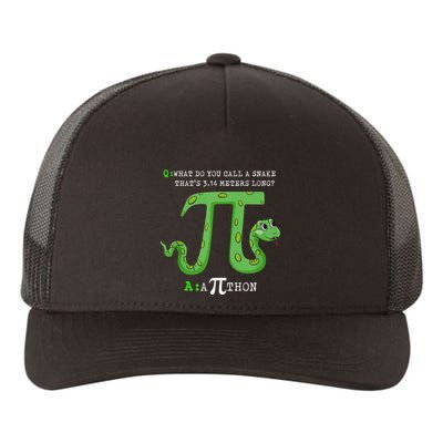 Python Pithon Pi Symbol Funny Math Teacher Pi Day Gift Yupoong Adult 5-Panel Trucker Hat