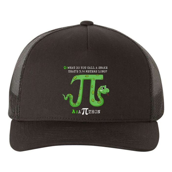Python Pithon Pi Symbol Funny Math Teacher Pi Day Gift Yupoong Adult 5-Panel Trucker Hat
