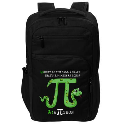 Python Pithon Pi Symbol Funny Math Teacher Pi Day Gift Impact Tech Backpack