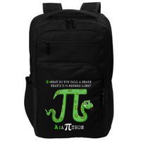 Python Pithon Pi Symbol Funny Math Teacher Pi Day Gift Impact Tech Backpack