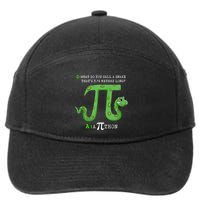 Python Pithon Pi Symbol Funny Math Teacher Pi Day Gift 7-Panel Snapback Hat