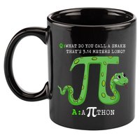 Python Pithon Pi Symbol Funny Math Teacher Pi Day Gift 11oz C Handle Ceramic Mug
