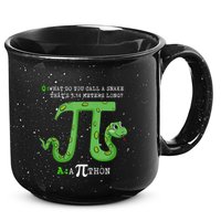 Python Pithon Pi Symbol Funny Math Teacher Pi Day Gift 15oz Campfire Ceramic Mug