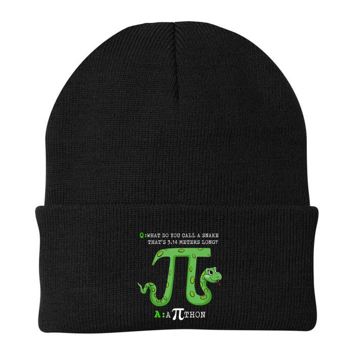 Python Pithon Pi Symbol Funny Math Teacher Pi Day Gift Beanie
