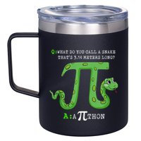 Python Pithon Pi Symbol Funny Math Teacher Pi Day Gift 12oz Stainless Steel Coffee Mug