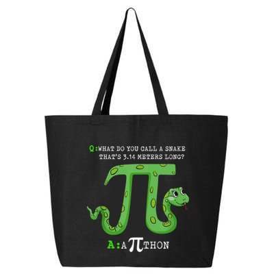 Python Pithon Pi Symbol Funny Math Teacher Pi Day Gift 25L Jumbo Tote