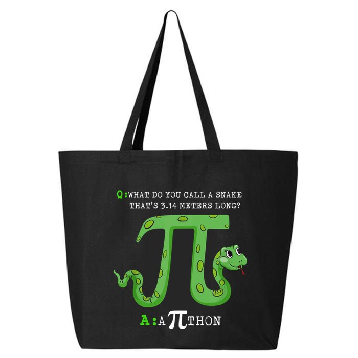Python Pithon Pi Symbol Funny Math Teacher Pi Day Gift 25L Jumbo Tote
