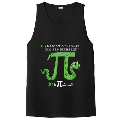 Python Pithon Pi Symbol Funny Math Teacher Pi Day Gift PosiCharge Competitor Tank