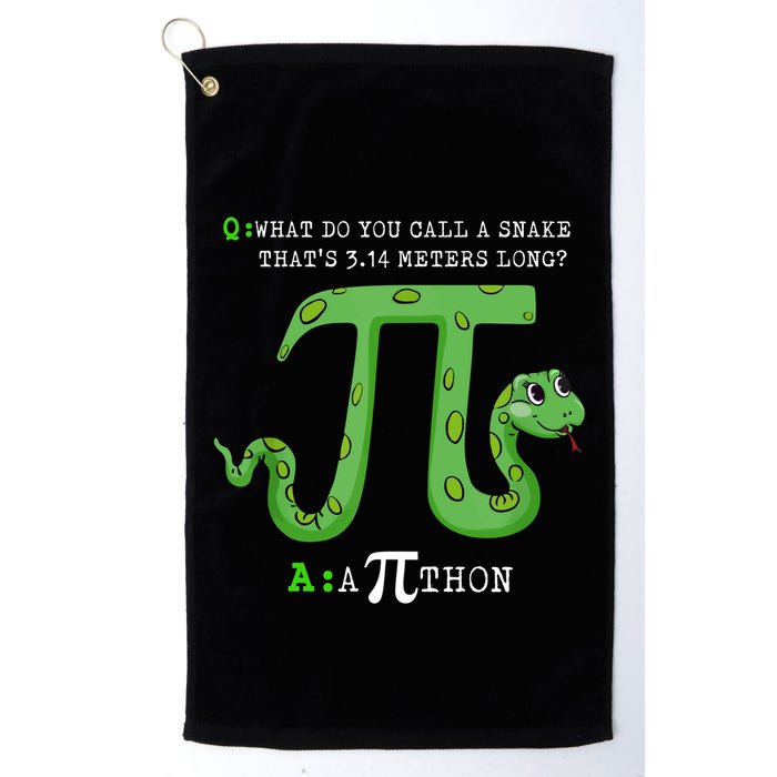 Python Pithon Pi Symbol Funny Math Teacher Pi Day Gift Golf Towel