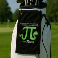 Python Pithon Pi Symbol Funny Math Teacher Pi Day Gift Golf Towel