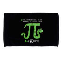 Python Pithon Pi Symbol Funny Math Teacher Pi Day Gift Microfiber Hand Towel