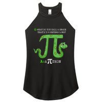 Python Pithon Pi Symbol Funny Math Teacher Pi Day Gift Women's Perfect Tri Rocker Tank