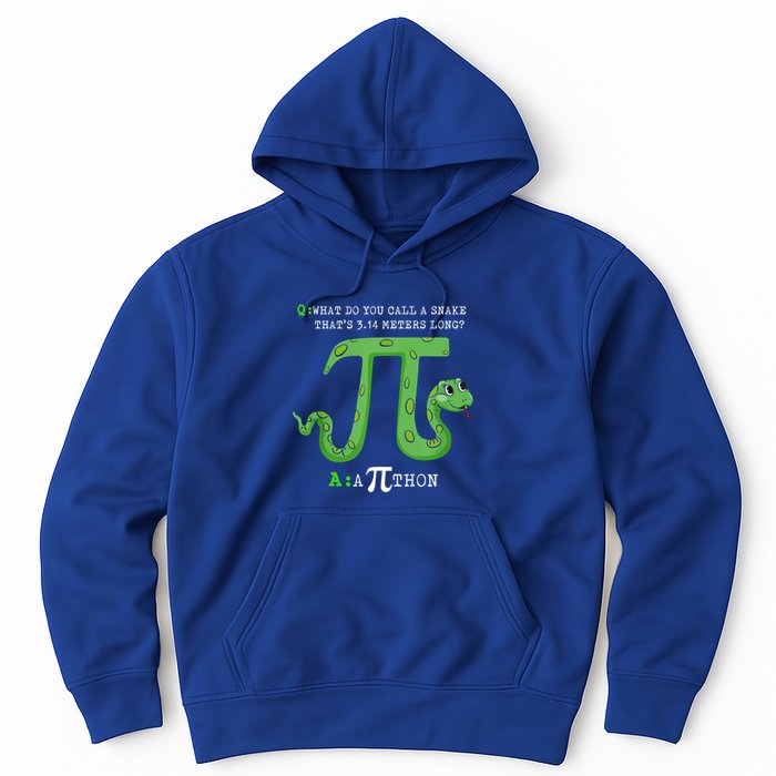 Python Pithon Pi Symbol Funny Math Teacher Pi Day Gift Hoodie
