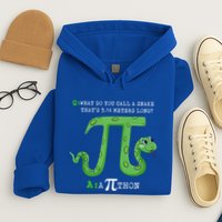 Python Pithon Pi Symbol Funny Math Teacher Pi Day Gift Hoodie