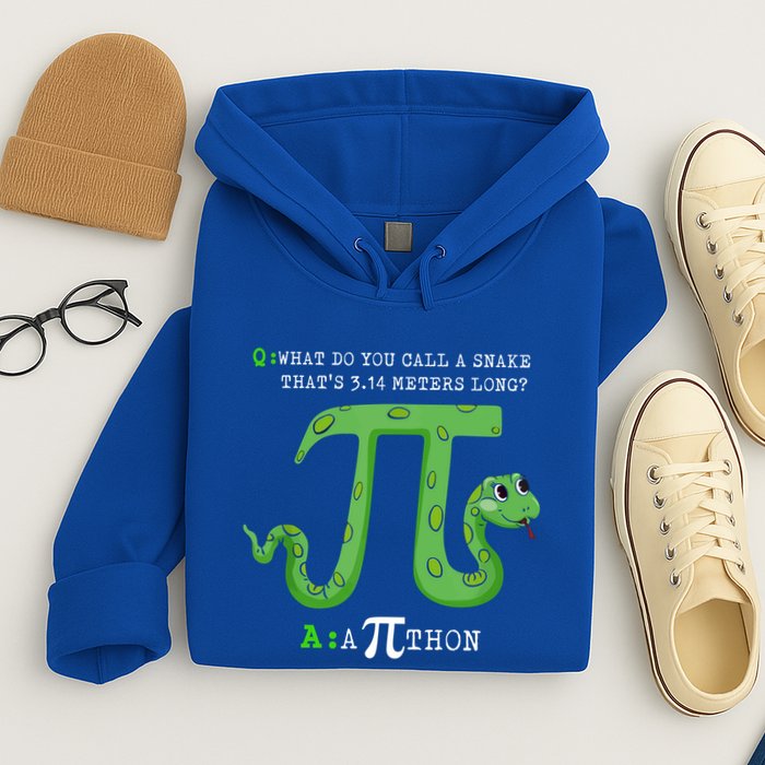 Python Pithon Pi Symbol Funny Math Teacher Pi Day Gift Hoodie