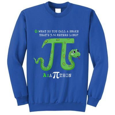 Python Pithon Pi Symbol Funny Math Teacher Pi Day Gift Sweatshirt