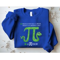 Python Pithon Pi Symbol Funny Math Teacher Pi Day Gift Sweatshirt