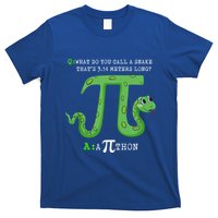 Python Pithon Pi Symbol Funny Math Teacher Pi Day Gift T-Shirt