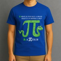Python Pithon Pi Symbol Funny Math Teacher Pi Day Gift T-Shirt