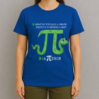 Python Pithon Pi Symbol Funny Math Teacher Pi Day Gift T-Shirt