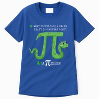 Python Pithon Pi Symbol Funny Math Teacher Pi Day Gift Tall T-Shirt