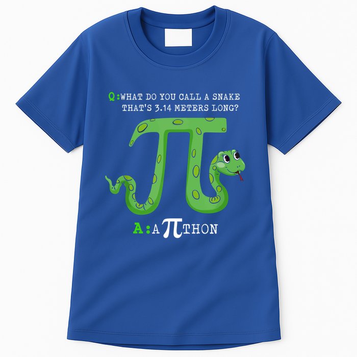 Python Pithon Pi Symbol Funny Math Teacher Pi Day Gift Tall T-Shirt