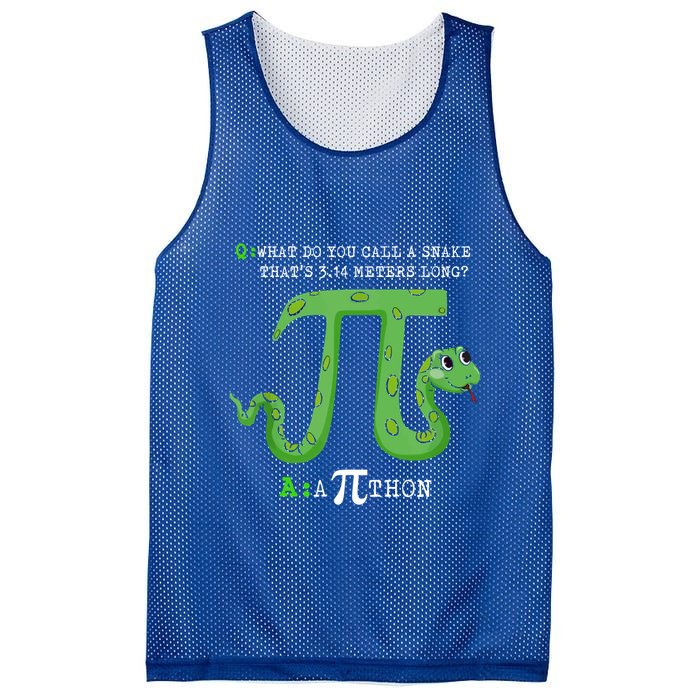 Python Pithon Pi Symbol Funny Math Teacher Pi Day Gift Mesh Reversible Basketball Jersey Tank