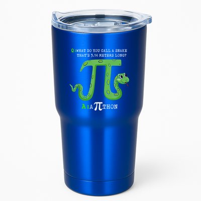 Python Pithon Pi Symbol Funny Math Teacher Pi Day Gift Tumbler