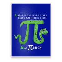 Python Pithon Pi Symbol Funny Math Teacher Pi Day Gift Poster