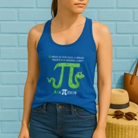 Python Pithon Pi Symbol Funny Math Teacher Pi Day Gift Womens Tank Top