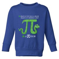 Python Pithon Pi Symbol Funny Math Teacher Pi Day Gift Toddler Sweatshirt
