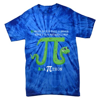 Python Pithon Pi Symbol Funny Math Teacher Pi Day Gift Tie-Dye T-Shirt