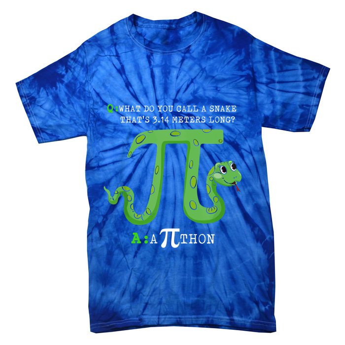 Python Pithon Pi Symbol Funny Math Teacher Pi Day Gift Tie-Dye T-Shirt
