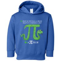Python Pithon Pi Symbol Funny Math Teacher Pi Day Gift Toddler Hoodie